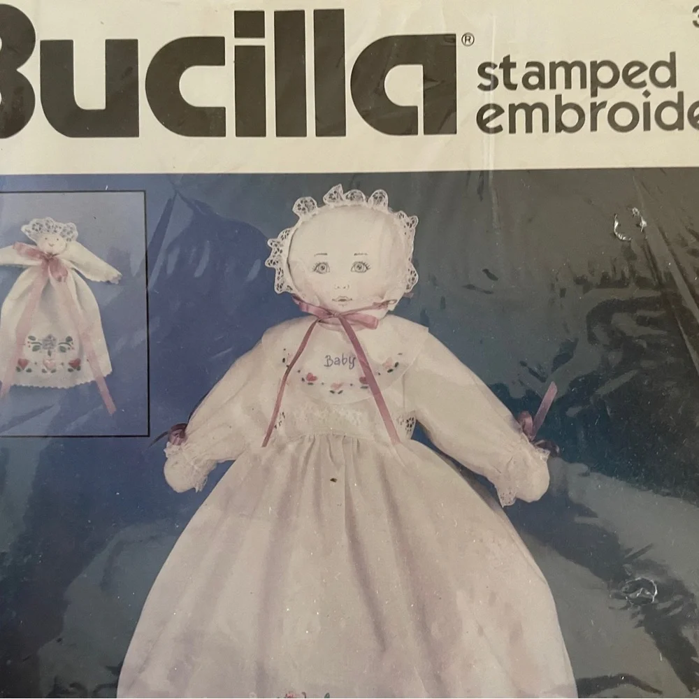 1992 BUCILLA KEEPSAKE PILLOWCASE DOLL KIT W/ GUARDIAN ANGEL 17